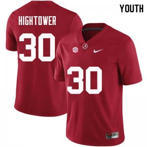 NCAA Youth Alabama Crimson Tide #30 Dont'a Hightower Stitched College Nike Authentic Crimson Football Jersey HA17M05PK